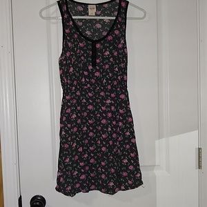 Black dress with flowers